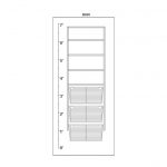 B002 (2-large basket 3-shelf)