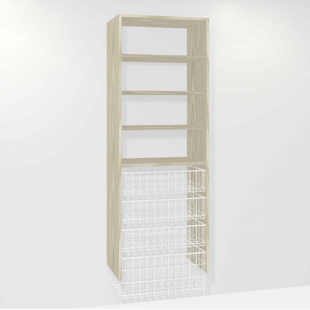 B310 (3-small basket 1-medium basket 3-shelf)