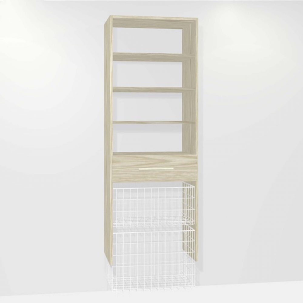 KCD Image - M01011 (1-dwr 1-medium 1-large basket 3-shelf)